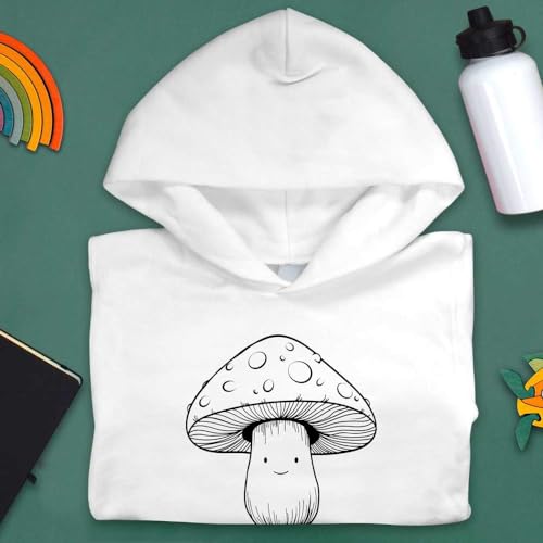 Azeeda 'Smiling Toadstool Mushroom' Children's Hoodie/Hooded Sweater (KO041640)3