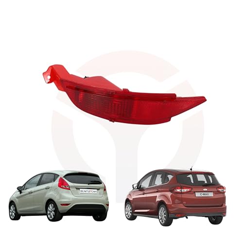 RICAMBYCAR Fanale Retronebbia, Fanalino Catadiottro Compatibile con Ford Fiesta 2008>2017 e CMAX dal 2015 in poi (Sinistro)