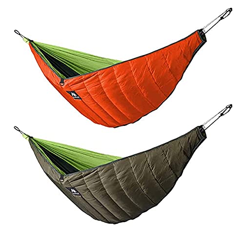 AYAMAYA Green+ Orange Single Hammock Hammock Underquilt