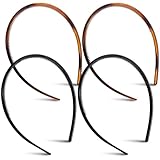 [VILLCASE] 女性用カチューシャ 再利用可能なヘアフープ 女の子用ヘッドドレス 誕生日やパーティー用装飾アクセサリー 4個セット