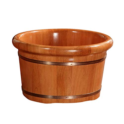 Tina de pie de madera para pedicure y spa
