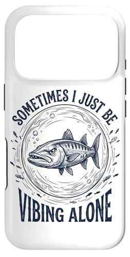 Sometimes I Just Be Vibing Alone Funny Inrovert Barracuda �X�}�z�P�[�X iPhone 17 Pro �p