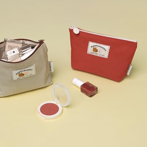 Image of Monolike Happy and Lucky daily Pouch, Beige - Portable Pouch