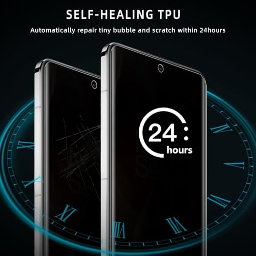 Image of EZ-GLAZ Privacy Screen Protector for OnePlus 13 (6.82 inch Curved Display) | Anti-Spy HD Clear Flexible Film | Bubble-Free Easy Installation Kit | Scratch Resistant | Case Friendly (Pack of 2)