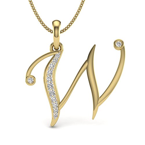 Perrian Present 18K Gold And Diamond Alphabet Pendant For Women And Men(PPD-362)