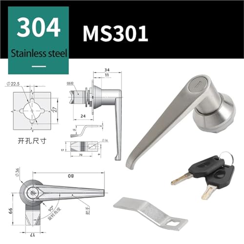 Interrupteur de distribution MS301 avec serrure de boîte de camion et armoire de commande