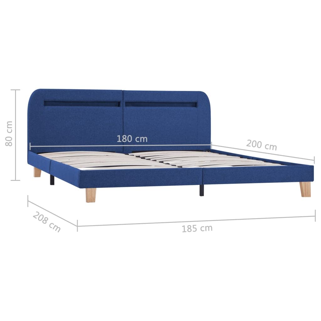 Tessuto premium cuciture rinforzate LED regolabile telecomando incluso Blu
