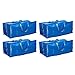Ikea Lot de 4 sacs de rangement Bleu 901.491.48 Frakta