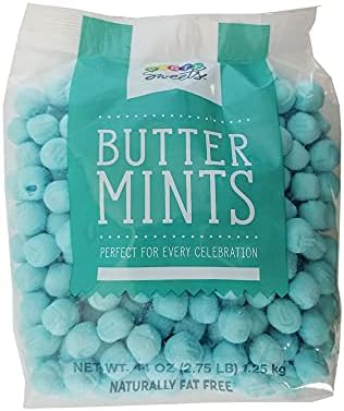 Party Sweets Blue Buttermints, Appx. 350 pieces from Hospitality Mints, 2.75 Pound (Pack of 1)