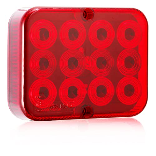 DARKGUARD LED Rot Nebelschluß-Leuchte Beleuchtung Anhänger 1piece 12v mit E Prüfzeichen,KFZ Nebel Lampe Nebelleuchte LED Rückleuchten Anhänger Heckleuchten Wasserdicht für Wohnwagen LKW