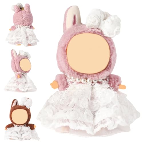 Clothes for 15-17cm Doll, Skirt Set for Dolls, 1 Piece Skirt Outfit Premium Fashion Cute Dress for 15-17cm Dolls Accessories (NO Doll) (White Suit) Clothes for 15-17cm Doll, Skirt Set for Dolls, 1 Piece Skirt Outfit Premium Fashion Cute Dress for 15-17cm Dolls Accessories (NO Doll) (White Suit)