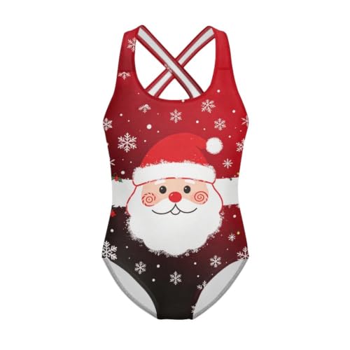 Image of Girls One Piece Cat Swimsuits Quick Dry Cartoon Beach Bathing Suit Crossback Swimwear for Kids 5-14 Years