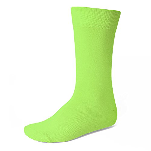 TieMart Men's Hot Lime Green Socks - //coolthings.us