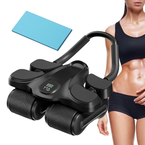 Rodillo de abdominales para fortalecimiento muscular en casa y gimnasio