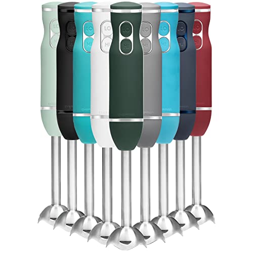 Chefman Immersion Stick Hand Blender with Stainless Steel Blades, Powerful Electric Ice Crushing...
