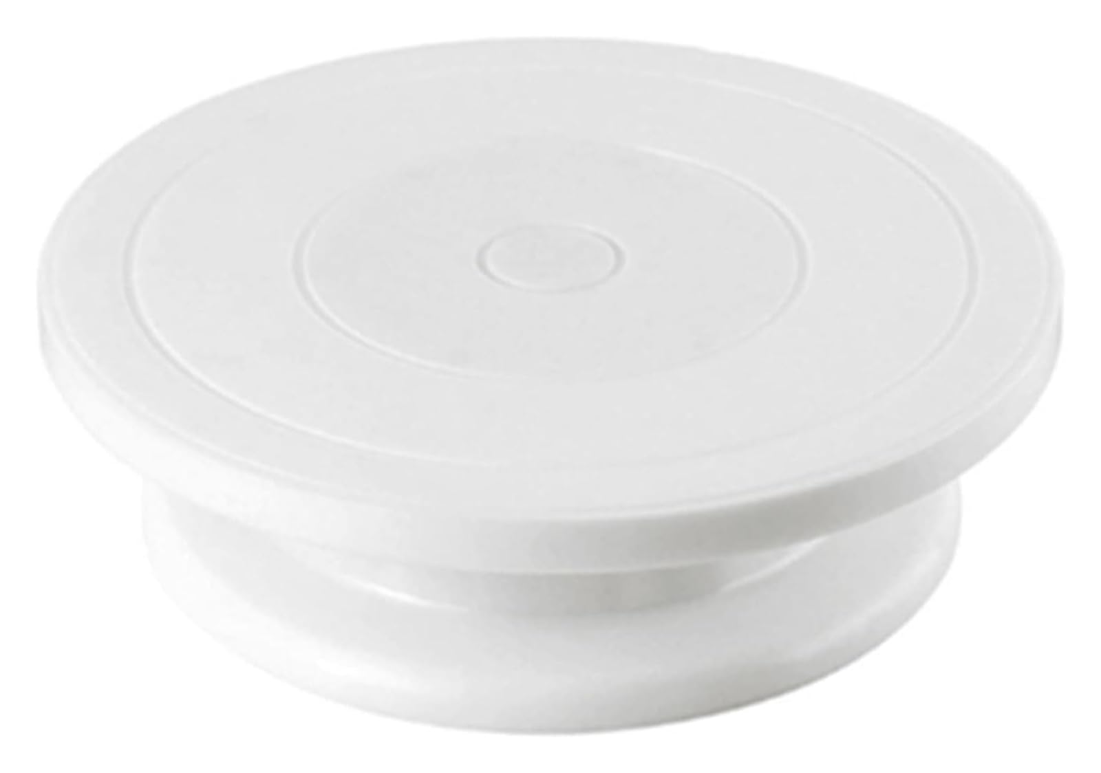 Cake Turntable, Plate Rotating Anti S Round Stand Revolving Pastry Decorate Tool Baking Supply Decorating Supplies(White)