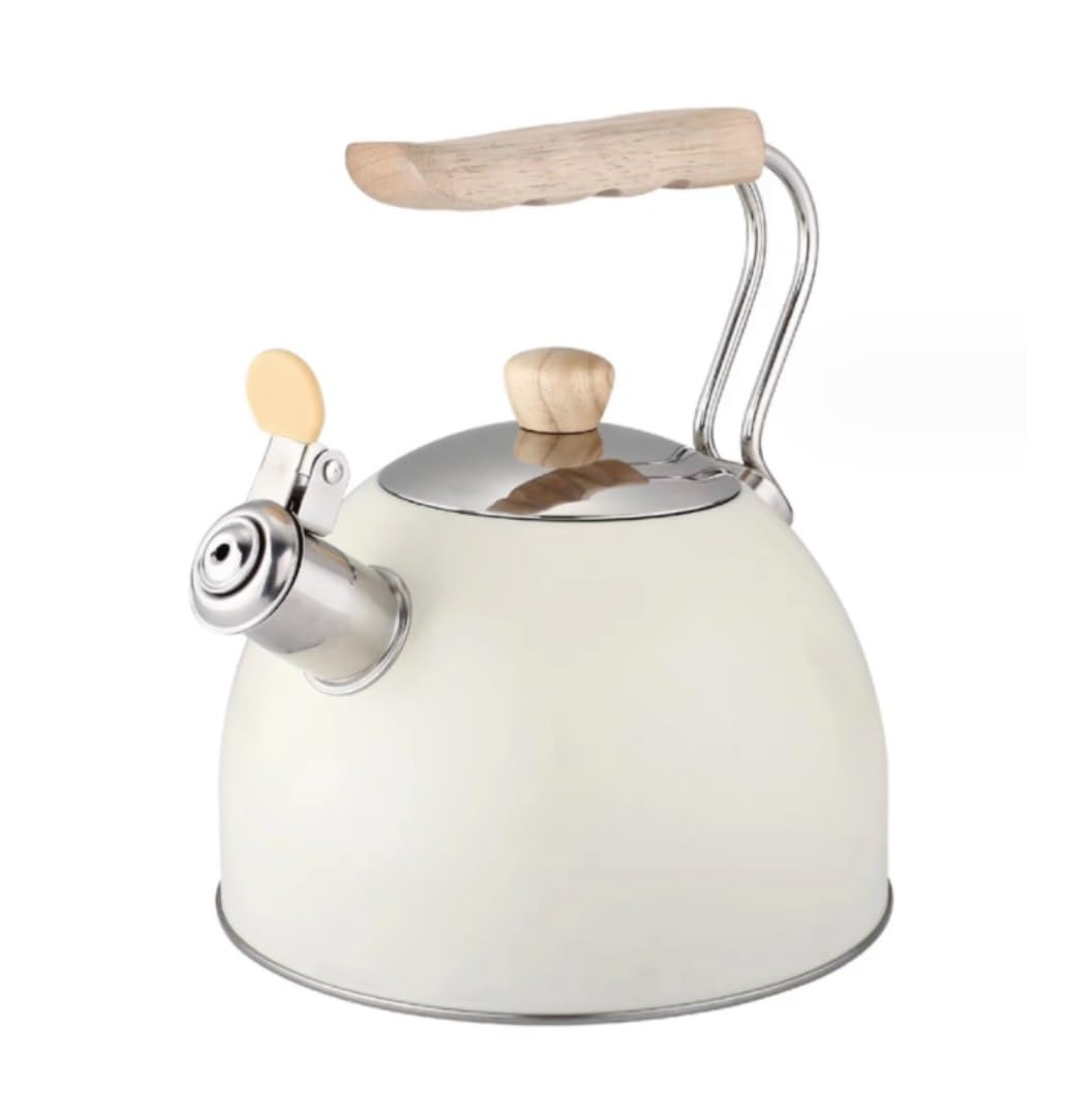 Tetera para Estufa Tetera con Silbido, Teteras para Estufa, De Viaje, Acero Inoxidable Hervidor(A)