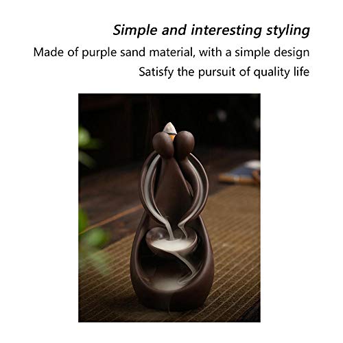 Jessie Romantic Hugging Lover Backflow Incense Burner Aromatherapy Ornament Home Decoration Waterfall Incense Holder #TOP7