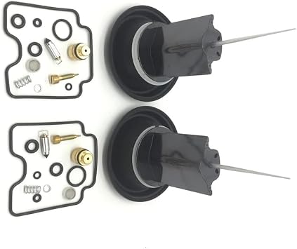 [ Car Accessories 4 Set for Bandit 1200 GSF1200 GSF1200S GSF Plunger Diaphragm Parts of Motorcycle Carburetor Repair Kit Easy to Install ]