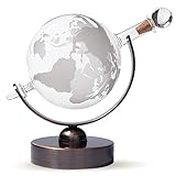 Etched Globe Whisky Decanter Copper #36220