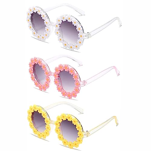 Girl Sunglasses Flower Shaped Cute Glasses UV400 Protection for Toddler Girls Boys