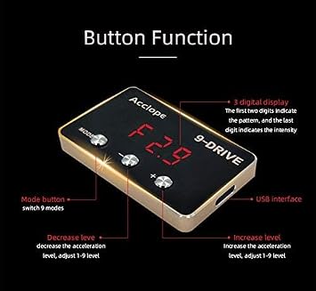 Throttle Response Controller Electronic Throttle Controller 9 Modes Smart Electronic Racing Accelerator Compatible with 86 FR-S BRZ Crosstrek Forester Impreza Legacy Outback Red LED