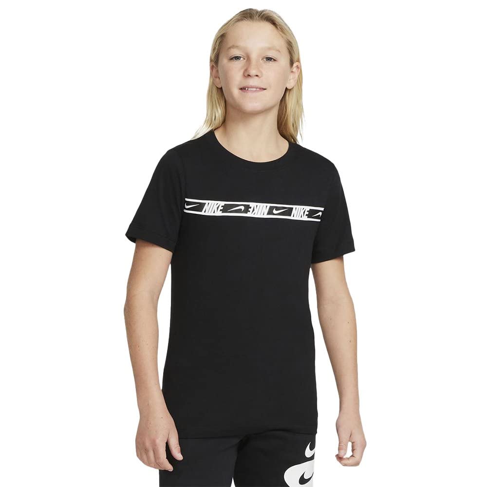 Nike Repeat T-Shirt Noir/Blanc 140
