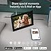 Nixplay Smart Digital Picture Frame I 8 inch I Black I WiFi I Shared Family Playlists I Mobile App, Email I Preload Content for a Gifted Frame