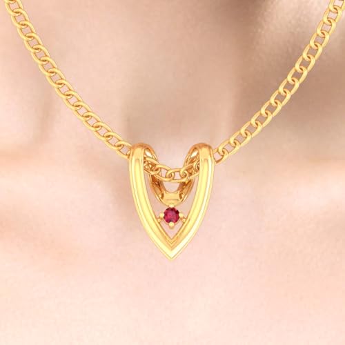 P.C. Chandra Jewellers yellow pendant necklace – image 5