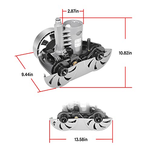 Gearbox with Tires Replacement Kit Fit for Robotic Swimming Pool Cleaner Vacumm
