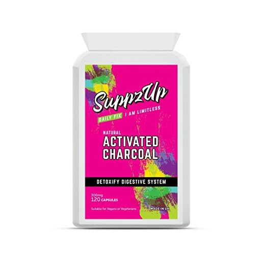 Suppzup 300 mg aktivt kol 120 kapslar 120 st.