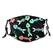 Produktbild Gesicht Mas-Ke Mehrfarbige Kinderskelette von kleinen Fischen für Mädchen Jungen Mode Textil Sport Kleidung Mund Bandanas mit 2 Filtern