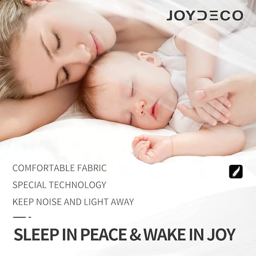 Image of Joydeco Blackout Curtains Bedroom, Black Out Curtain Thermal Insulated Eyelet Top for Room Darkening, Curtains & Drapes Window Treatments Blinds for Living Room Nursery, 2 Panels Home Decoration