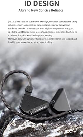 Fanmusic Truthear HEXA 1DD+3BA Hybrid Structure PU+LCP Diaphragm of dynamic driver 0.78 2Pin Cable Flexible Expansibility DLP In-ear Monitors Earphones