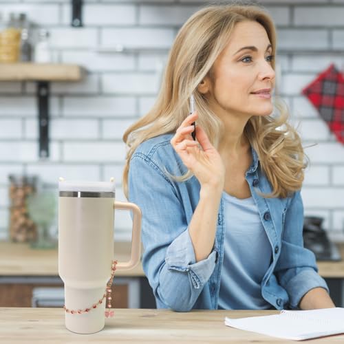 Tumbler Handle Bracelet with Bow Charm-Compatible for Stanley 40oz Cute Gifts for Best Friend Girlfriend Sister-Unique Friendship Gift2