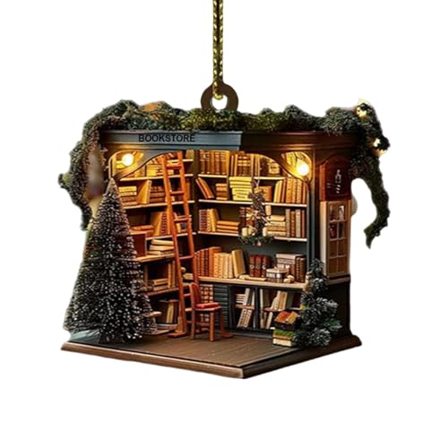 Weihnachtsdeko Weihnachten Haus Acryl Deko Weihnachtsbaum 2D Anhänger...