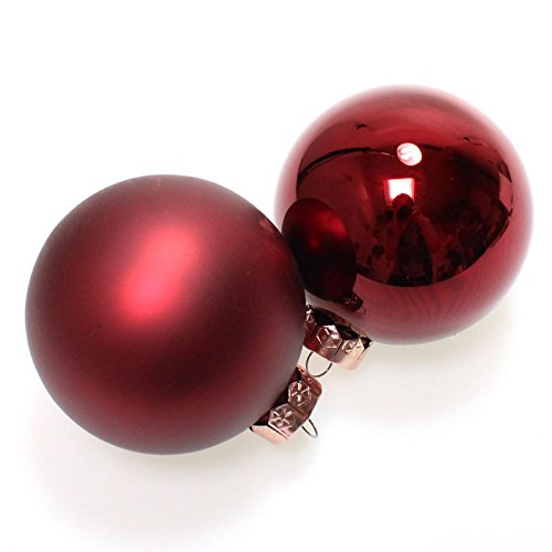 Boules de noël en verre blanc opal de 10 cm pour sapin traditionnel - 7