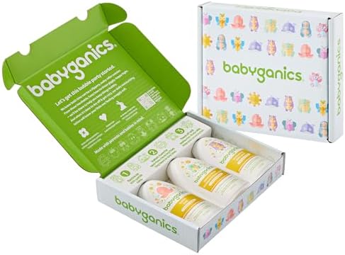 Babyganics Bubble Bath + Shampoo + Body Wash Set