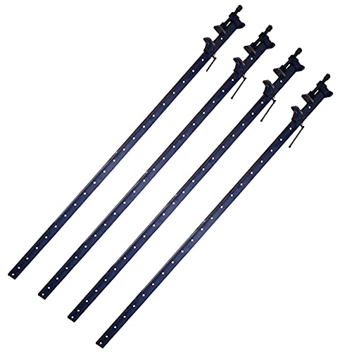 72 (1800mm) Cast Iron T-Bar Sash Clamp Grip Work Holder Vice Slide Cramp 4pc