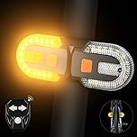Bike Tail Light with Turn Signals - Split Bicycle Rear Lights Taillights Wireless Remote Control for Cycling Rechargeable 5 Mode Back Safety Warning Strobe Lights