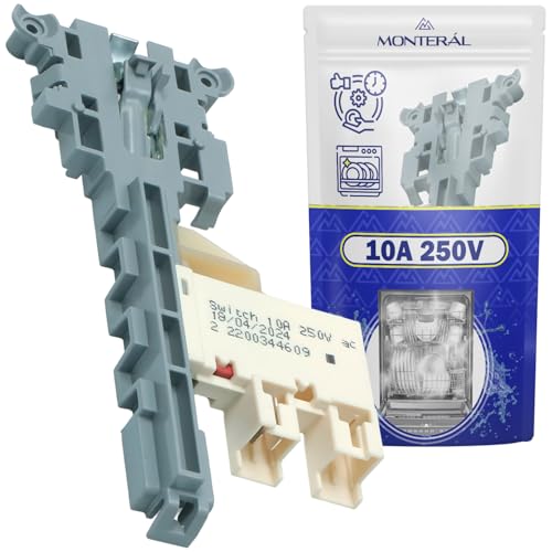 Serrure de Porte Lave Vaisselle 10A 250V Possède le Code D'origine 690074493 697690335 697690342 697690348 pour Smeg - Garantie de 10 Ans - MONTERAL