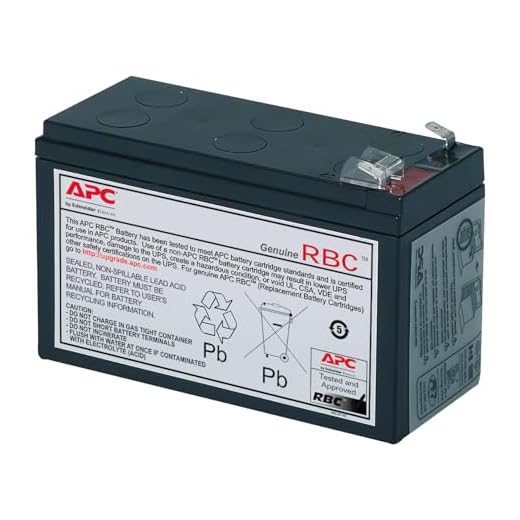 APC Replacement Battery Cartridge #17 USV-Akku 1 x Batterie Bleisäure Schwarz für P/N: BE850G2 BE850G2-CP BE850G2-FR BE850G2-IT BE850G2-SP BVN900M1 BVN950M2
