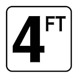 INLAYS INC. Inlays Vinyl Stick-on 4 ft Depth Marker for In Ground Pools V620040