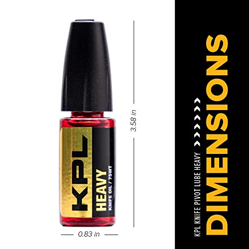 Image of Knife Pivot Lube - Heavy Knife Oil for Blades - Synthetic Pocket Knife Lubricant - 75 Weight Precision Oiler Bottle
