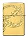 Zippo Gold Plate with Epoxy Inlay Asian Dragon Lighter