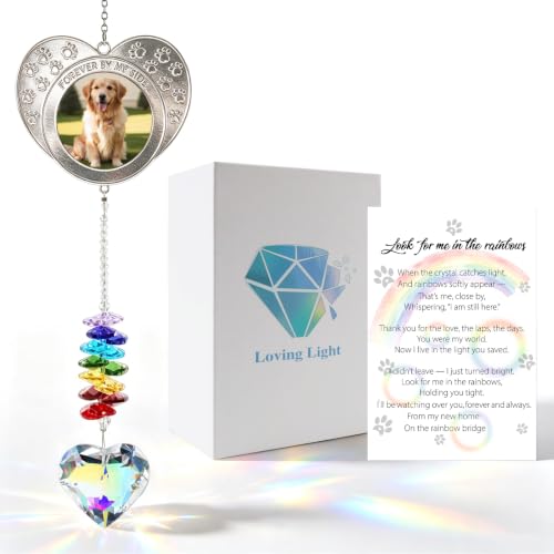 Image of Lebsitey Dog Memorial Gifts for Loss of Dog Pet Memorial Suncatcher