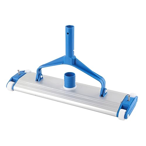 WOOXGEHM 18 Inch Pool Vacuum Head with Cleaning Brush On The Bottom, Weighted Flexible Vacuum Head for Swimming Pools, Waterparks, Aquariums