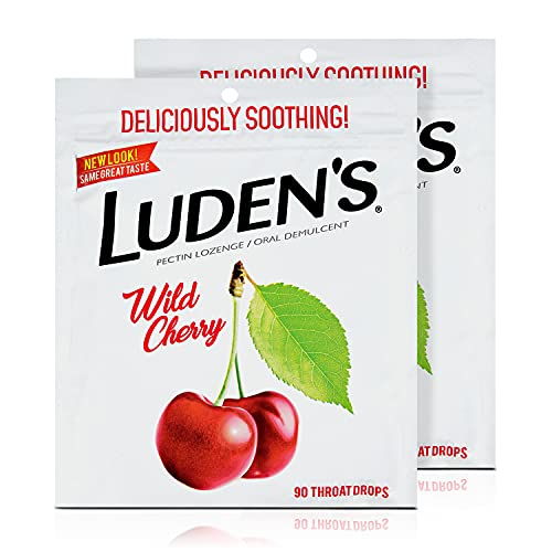 Ludens throat drops, wild cherry, 90 drops, pack of 2