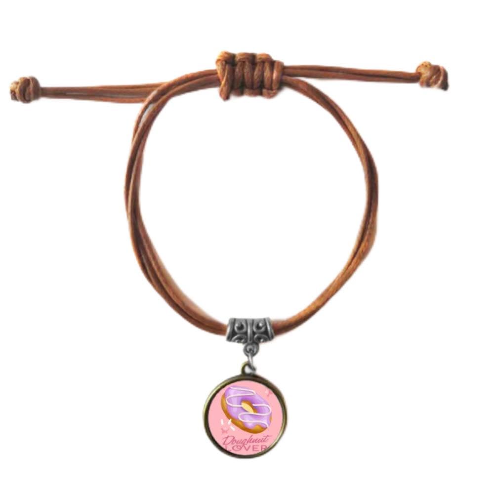 Dessert Bracelet amant ouest en cuir tressé double DIYthinker - 5