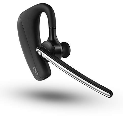 Scinex gLite Bluetooth Headset for Trucker Bluetooth Headset with Mic, Bluetooth Over The Ear Headphones, Wireless Headset with Microphone, Bluetooth Earpiece Wireless Headphones (Black)